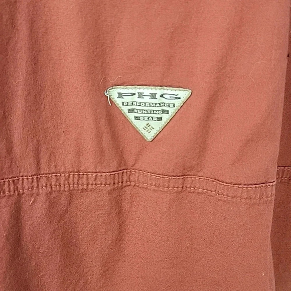 COLUMBIA PHG Rust Vented Men's Shirt XL/TG - Picture 9 of 10